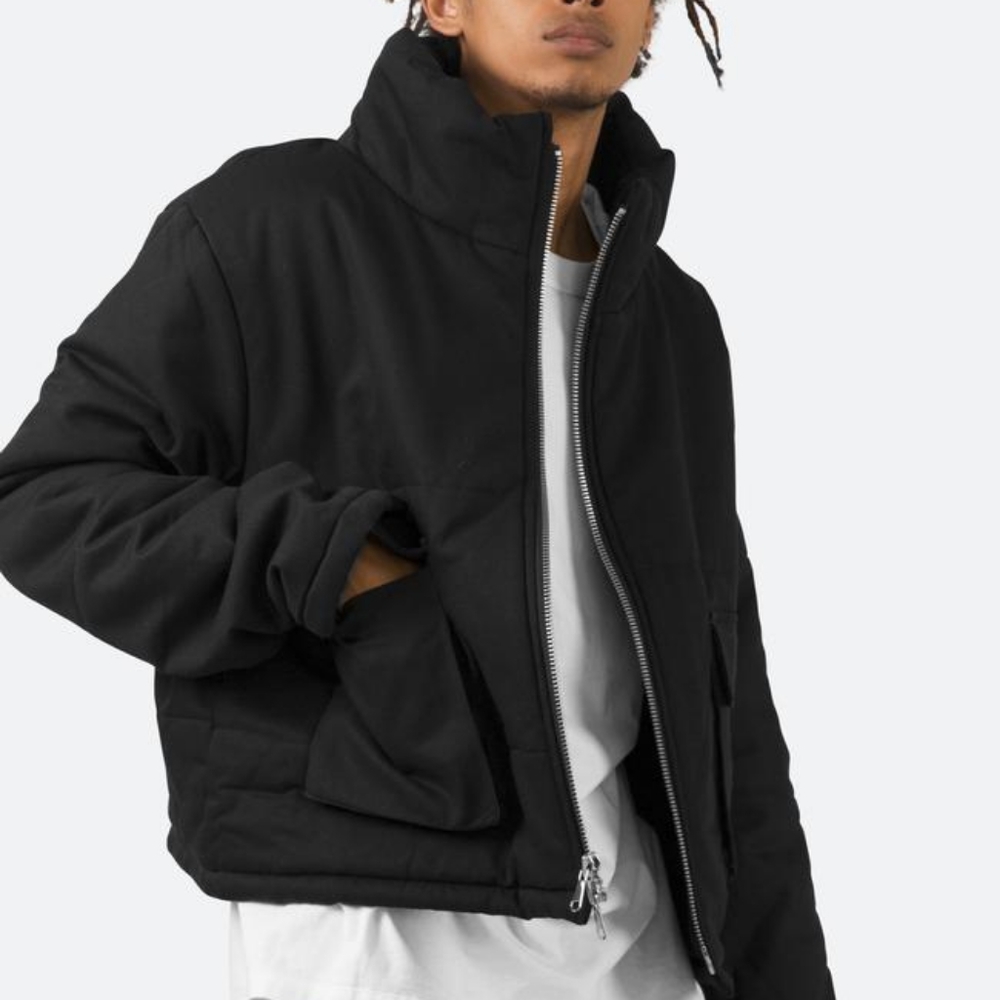 Cropped puffer jacket